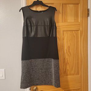 Calvin Klein mixed media sheath dress